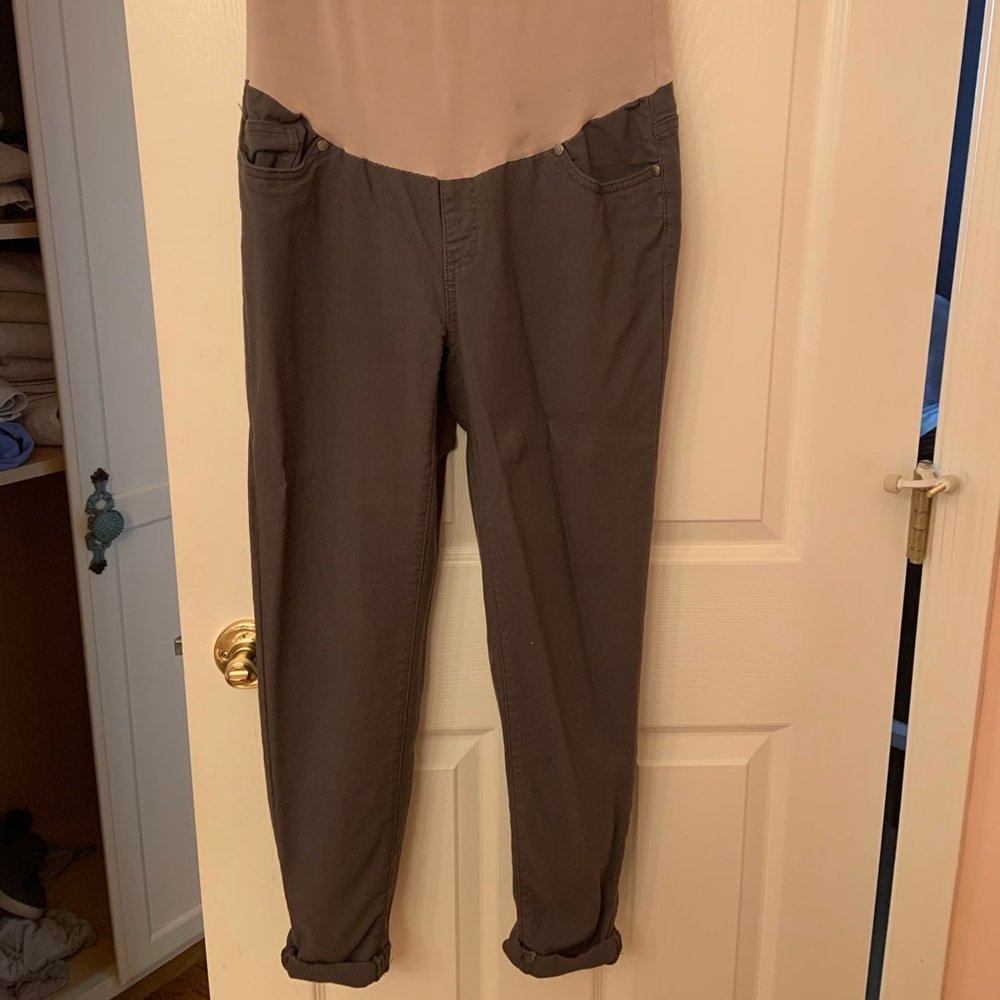 Grey maternity pants